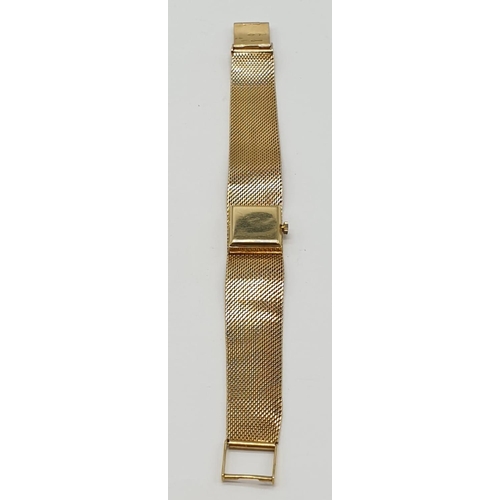 116 - Vintage Patek Philippe 18ct solid gold ladies watch, manual wind 18mm case, length 15.5cm , weight 5... 