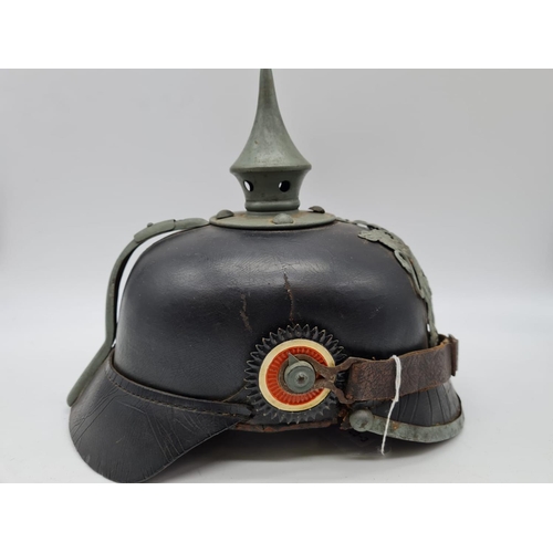 10 - WW1 1915 Model Württemburg Pickelhaube. Nice markers mark.