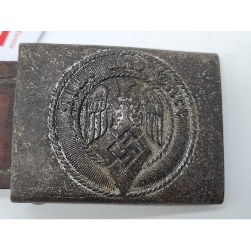 137 - WW2 Hitler Youth Buckle & Tab dated 1937.