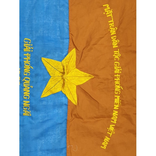 177 - Vietcong Victory Banner Quang Ngai-1968/69 80x60cm.