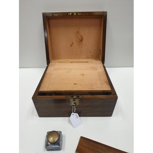 71 - WW1 Canadian Army Officers Lockable Campaign Writing Box. (with original key) Maybe used in a trench... 