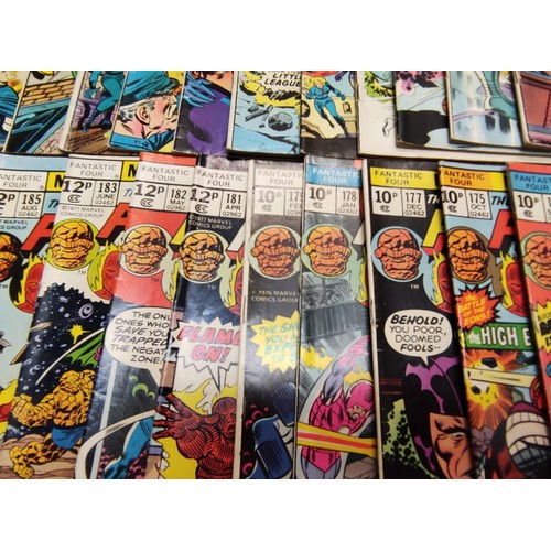 154 - 30x Marvel Fantastic four mid 1970s editions. Used, in good condition.