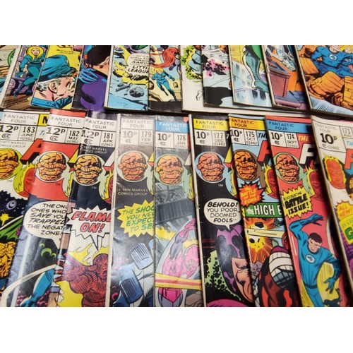 154 - 30x Marvel Fantastic four mid 1970s editions. Used, in good condition.