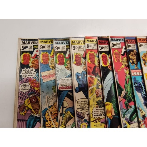 154 - 30x Marvel Fantastic four mid 1970s editions. Used, in good condition.