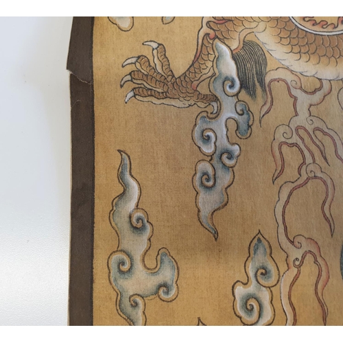 77 - Tibetan Thangka depicting “ Three saints of the west”, in the middle is Shakyamuni, sitting on a lot... 