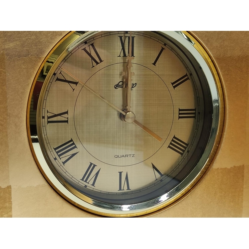 103 - A Japanese Hakuichi Gold-Leaf Folding Clock. unused, New in Box.