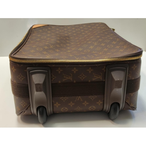 117 - Louis Vuitton, Pegase 55 Cabin Suitcase in brown monogram. Excellent condition. 60cm high.