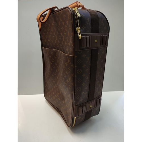 117 - Louis Vuitton, Pegase 55 Cabin Suitcase in brown monogram. Excellent condition. 60cm high.