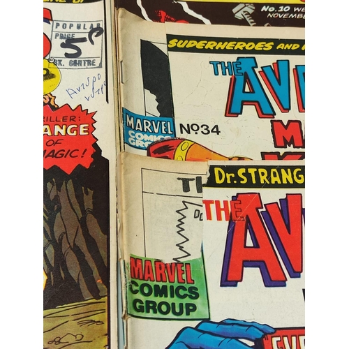 153 - 17 editions of Vintage 'The Avengers' Marvel Comics.