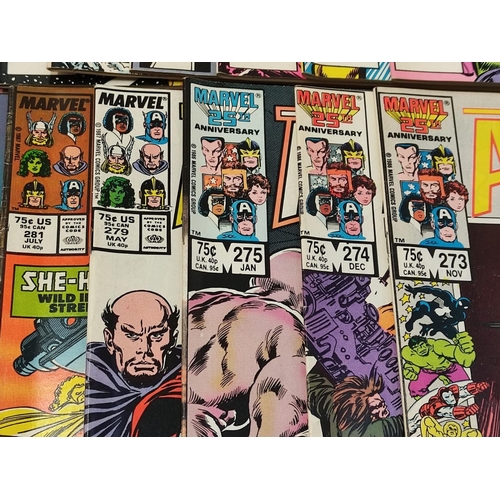 158 - 23 editions of Vintage Marvel 'The Avengers; comics.