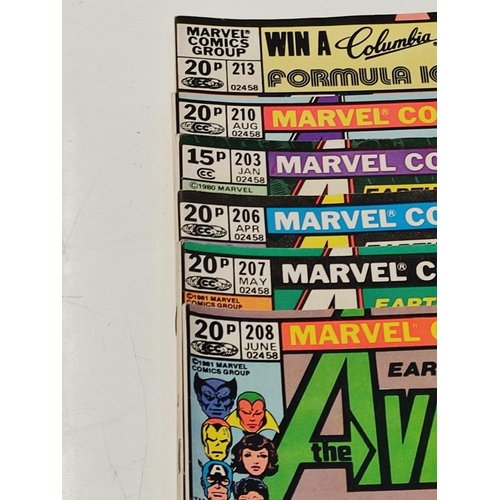 158 - 23 editions of Vintage Marvel 'The Avengers; comics.