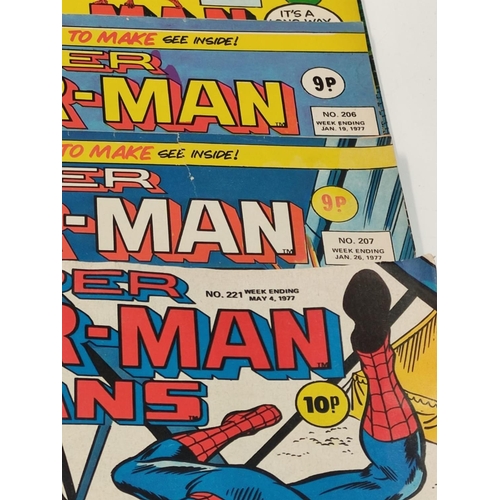 162 - 27 editions of Vintage Super Spider-Man Marvel Comics.