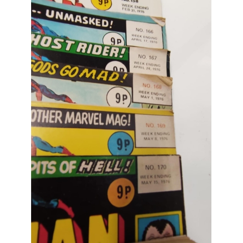 162 - 27 editions of Vintage Super Spider-Man Marvel Comics.