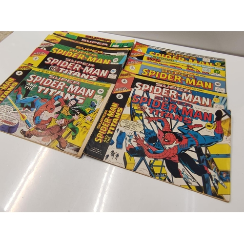 162 - 27 editions of Vintage Super Spider-Man Marvel Comics.