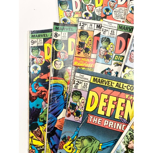 148 - 15 editions of 'The Defenders'. 1970's Marvel Comics.