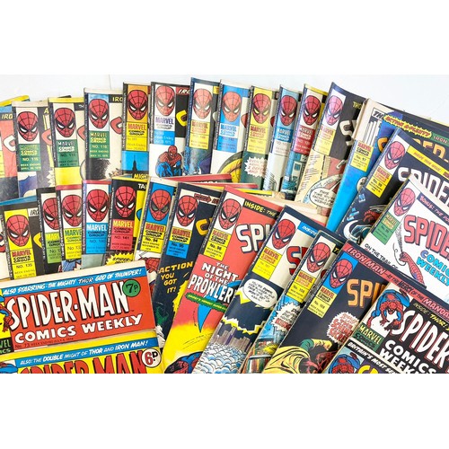 35 - 41 x Marvel comics. Spider-Man Comics Weekly. Dating from 1974 - 1975