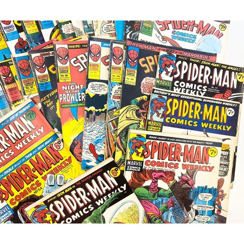 35 - 41 x Marvel comics. Spider-Man Comics Weekly. Dating from 1974 - 1975