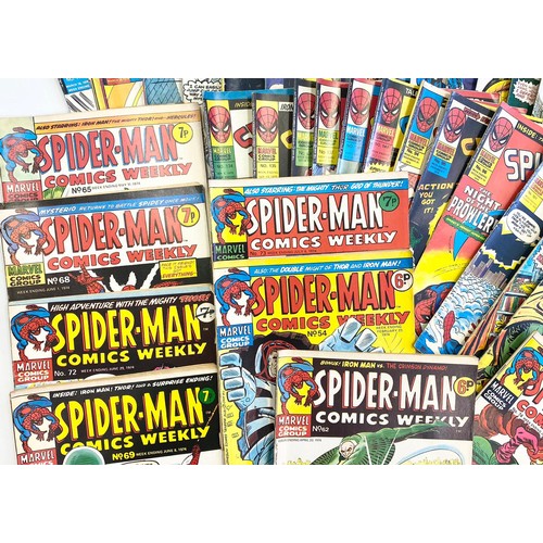 35 - 41 x Marvel comics. Spider-Man Comics Weekly. Dating from 1974 - 1975