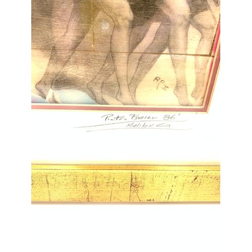 6 - A Pietro Psaier work in the Warhol style with certificate of authenticity and signed personally in 1... 