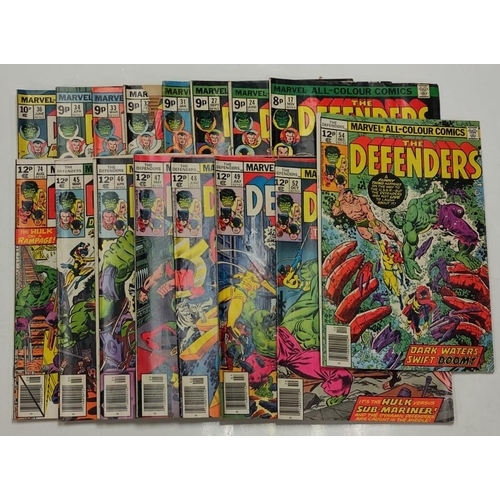 148 - 15 editions of 'The Defenders'. 1970's Marvel Comics.