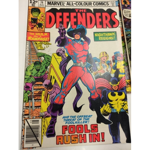 148 - 15 editions of 'The Defenders'. 1970's Marvel Comics.