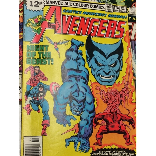 151 - 17 editions of Vintage Marvel 'The Avengers' comics in very good condition.