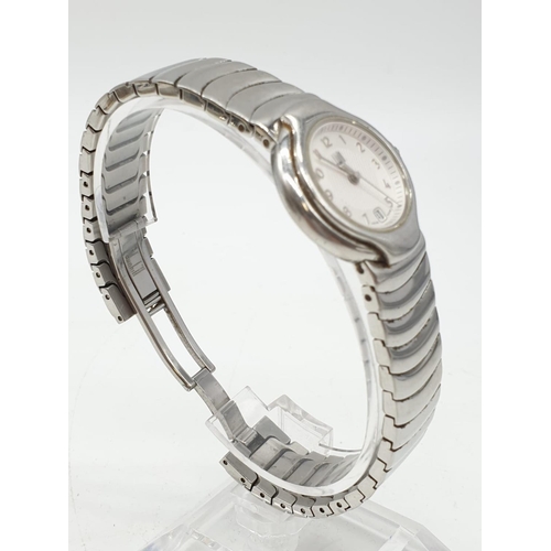 157 - Dunhill Ladies Quartz Watch Unworn, Stainless Steel Strap.