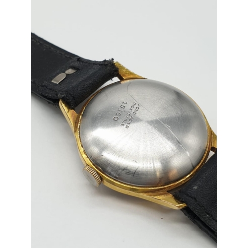 53 - 1940's OMEGA GENTS wrist WATCH in original box, very good condition, in full working order