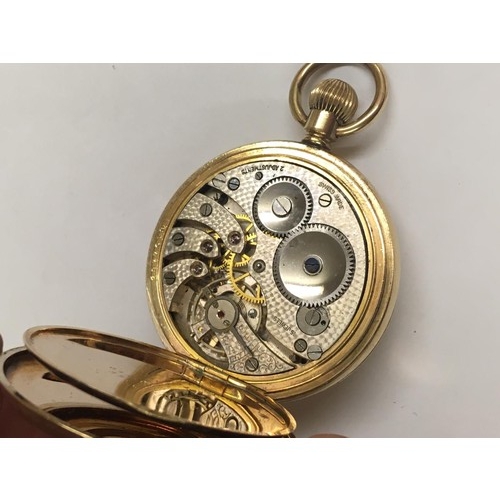 69 - Vintage full hunter pocket watch good working order and good condition.