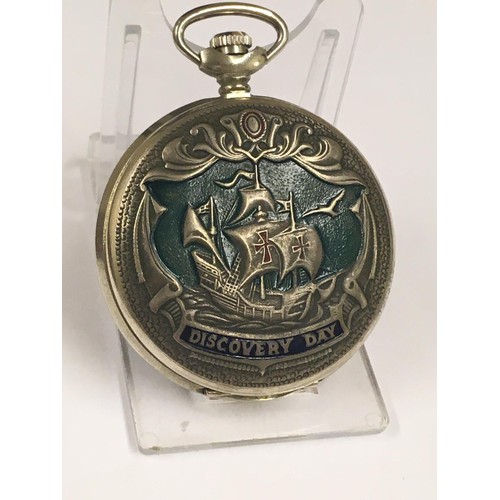 81 - Vintage full hunter pocket watch ( working ), sold with no guarantees.