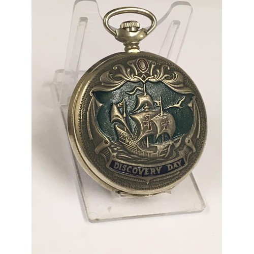 81 - Vintage full hunter pocket watch ( working ), sold with no guarantees.