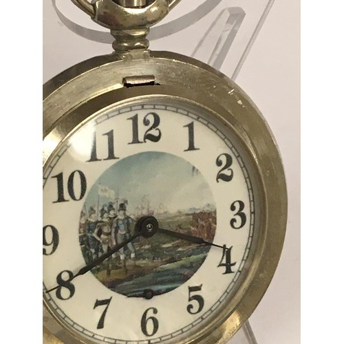 81 - Vintage full hunter pocket watch ( working ), sold with no guarantees.