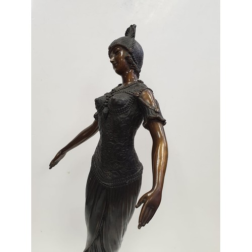 16 - Bronze art deco figure possible of Isadore Duncan, circa 1920's. Height 60cm, 5kg in weight