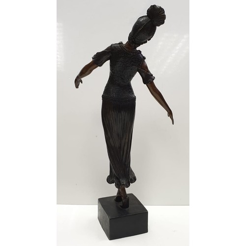 16 - Bronze art deco figure possible of Isadore Duncan, circa 1920's. Height 60cm, 5kg in weight