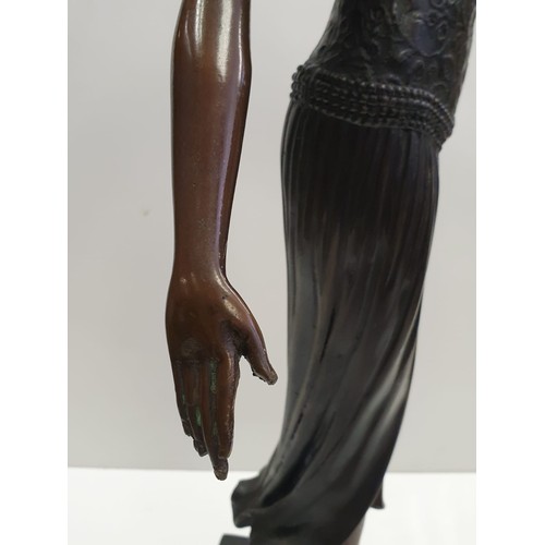 16 - Bronze art deco figure possible of Isadore Duncan, circa 1920's. Height 60cm, 5kg in weight