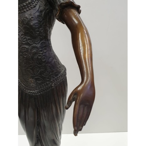 16 - Bronze art deco figure possible of Isadore Duncan, circa 1920's. Height 60cm, 5kg in weight