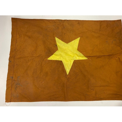 181 - Vietnam War Era North Vietnam Army Flag. 74 x 56 cm.