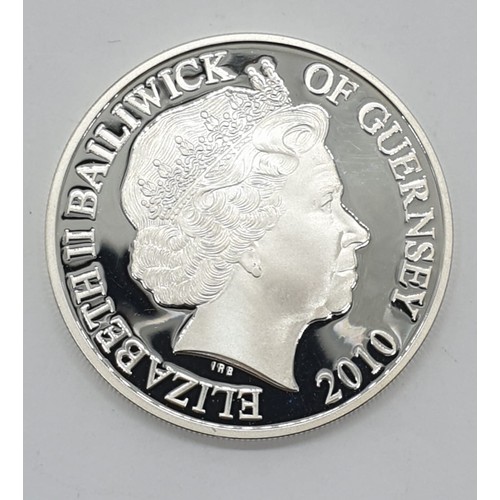 702 - Silver five pound coloured coin minted to commemorate the 70th anniversary of the Battle of Britain.... 