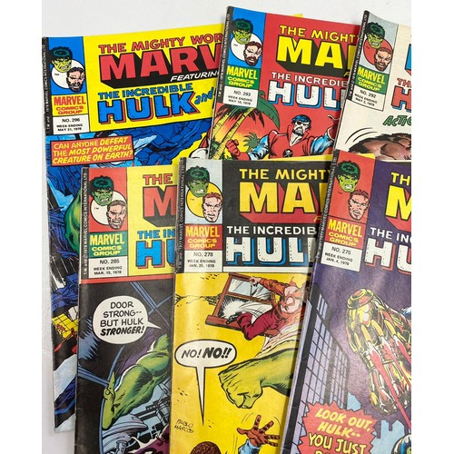 176 - 16 editions of 1977-1978 of The Mighty World of Marvel featuring The Incredible Hulk and Fury/Fantas... 