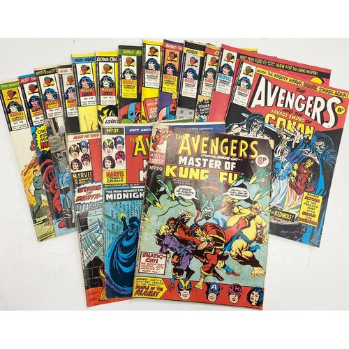 156 - 47 editions of 1975-1976 Marvel DC Comics, featuring Savage Sword of Conan and The Avengers and the ... 