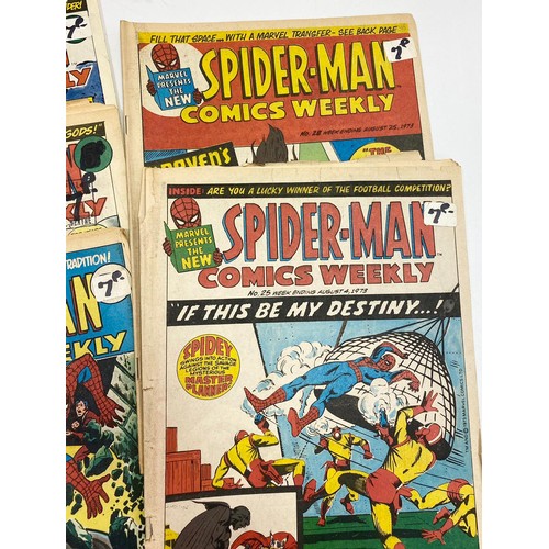 160 - 8 editions of Marvel Spider-Man Comics weekly. Dates range from 1973 to 1979.