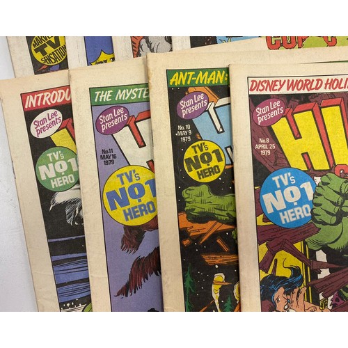 168 - 15 copies of 1979 issues of Hulk Comic.