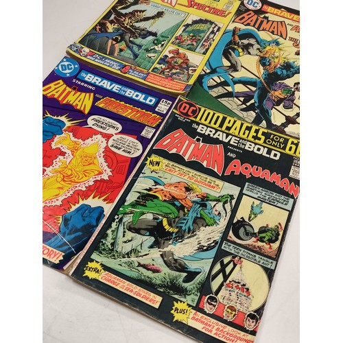 167 - Set of four DC comics (the Brave and the Bold) featuring Batman from mid 1970s to early 1980s.