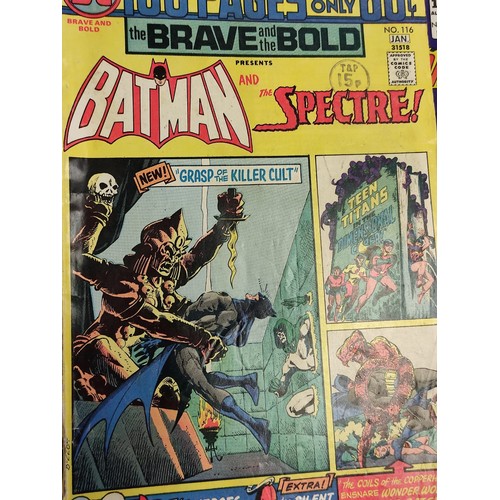 167 - Set of four DC comics (the Brave and the Bold) featuring Batman from mid 1970s to early 1980s.