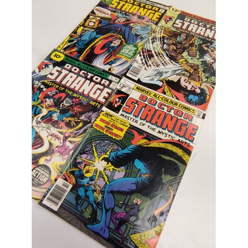 174 - Four Marvel, Doctor Strange: Master of the mystic arts comics from 1976-78.