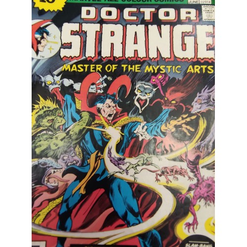 174 - Four Marvel, Doctor Strange: Master of the mystic arts comics from 1976-78.