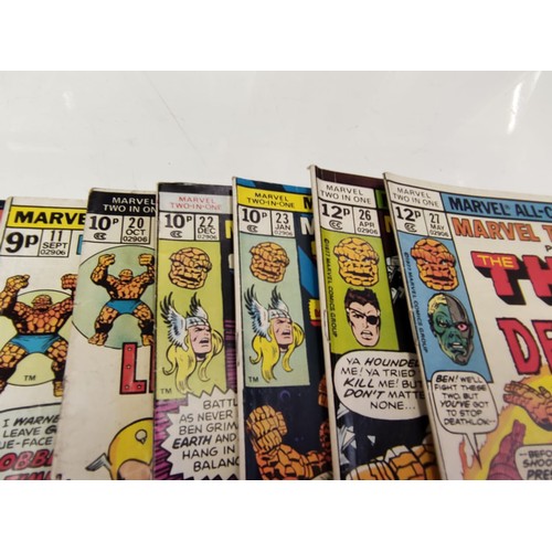 181 - 17 Marvel all-colour comics, Marvel two-in-one presents The Thing & comics. Mid to late 1970s. Good ... 