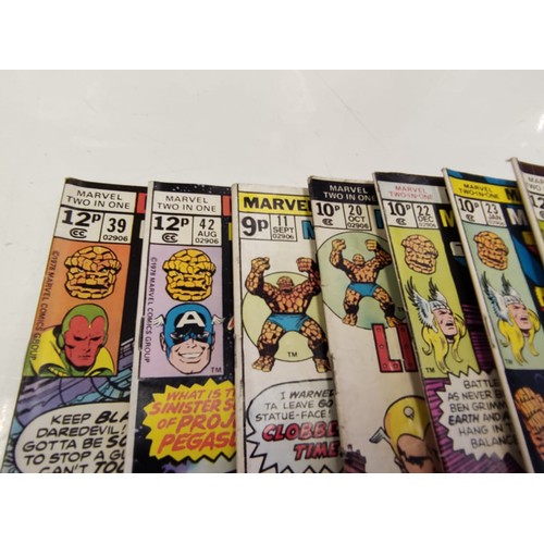 181 - 17 Marvel all-colour comics, Marvel two-in-one presents The Thing & comics. Mid to late 1970s. Good ... 