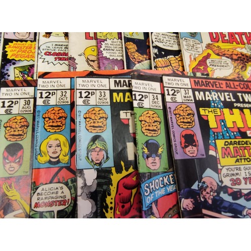 181 - 17 Marvel all-colour comics, Marvel two-in-one presents The Thing & comics. Mid to late 1970s. Good ... 