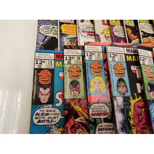 181 - 17 Marvel all-colour comics, Marvel two-in-one presents The Thing & comics. Mid to late 1970s. Good ... 